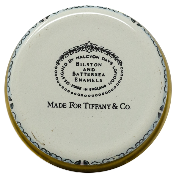 Ronald & Nancy Reagan Personally Owned Tiffany Pillbox -- ''A Token of Love''